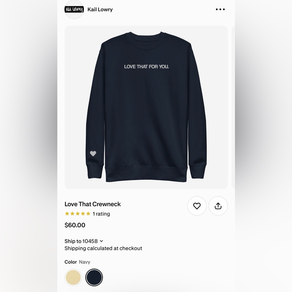 Love that crewneck - Picture 3 of 8